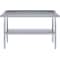Amgood 18 in. x 60 in. Stainless Steel Work Table with 1.5 in. Backsplash WT-1860-BS-Z - alternate 6